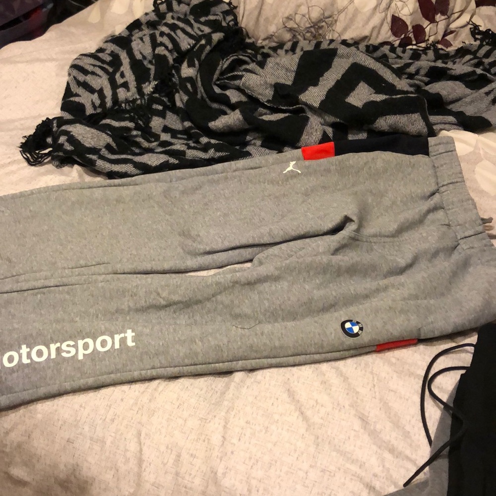 Grey BMW Motorsport joggers